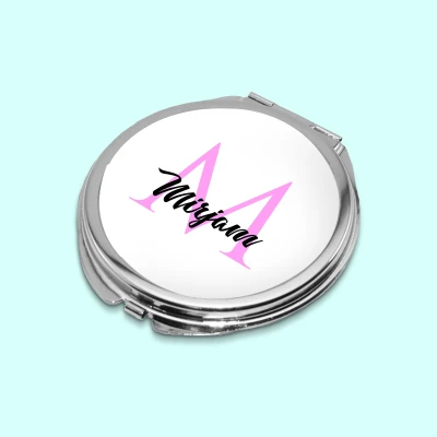 Taschenspiegel - Mit Namen und Initialen