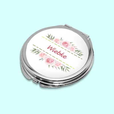 Taschenspiegel - Mit Rosenblumendesign