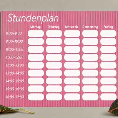 Individueller Stundenplan für die Schule
