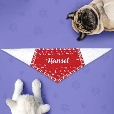 Hundebandana - Knochen