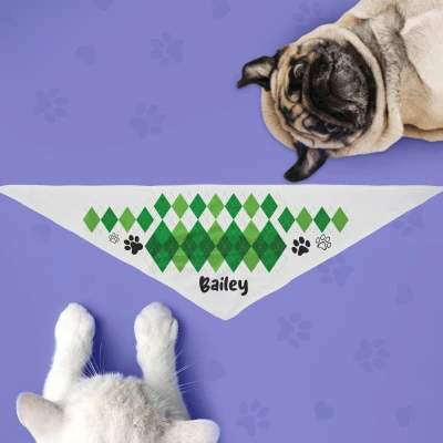 Hundebandana - Kariert