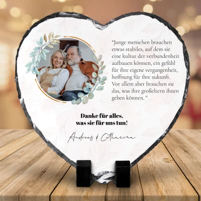 Schieferplatte - Für die besten Großeltern