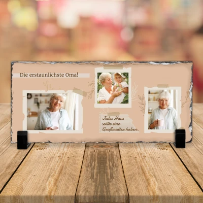 Schieferplatte - Für die beste Oma