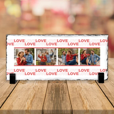 Schieferplatte - Liebe