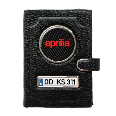 Geldbörse mit Geldfach mit Clip - Aprilia Red