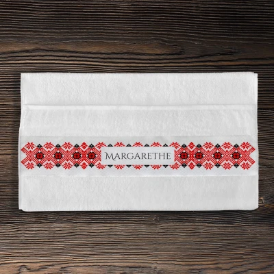 Personalisiertes Baumwollhandtuch - Modell traditionell