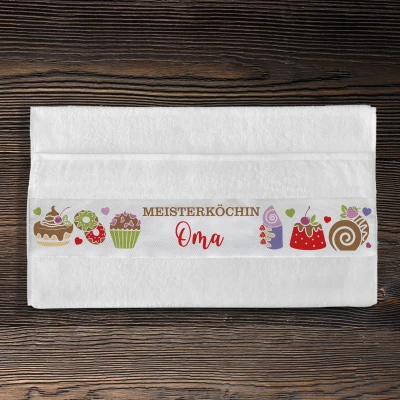 Personalisiertes Baumwollhandtuch - Meisterkoch