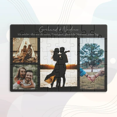 Personalisiertes Puzzle mit Paarfotos