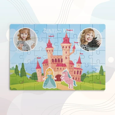 Personalisiertes Puzzle für Kinder mit Prinzessinnen