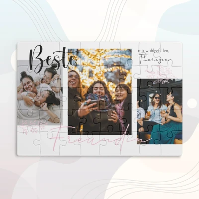 Personalisiertes Puzzle mit Erinnerungen für die besten Freundinnen