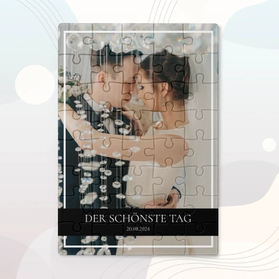 Personalisiertes Puzzle für frisch verheiratete Paare