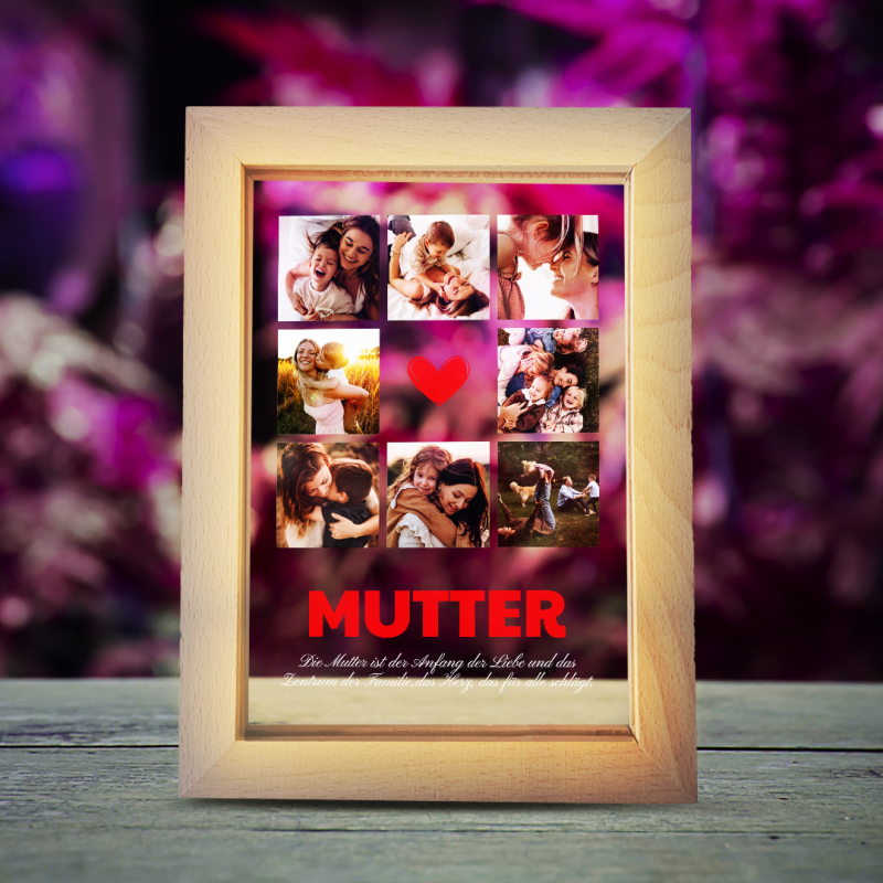 Leuchtender Fotorahmen – Mama