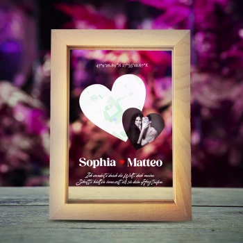 Personalisierte leuchtende Rahmen