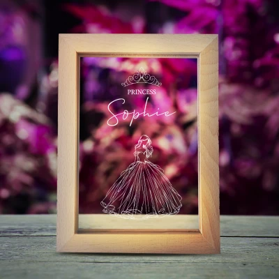 Leuchtender Fotorahmen – Prinzessin