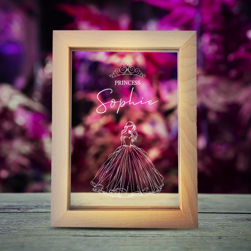 Leuchtender Fotorahmen – Prinzessin