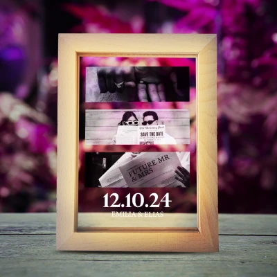 Leuchtender Fotorahmen – Save the Date