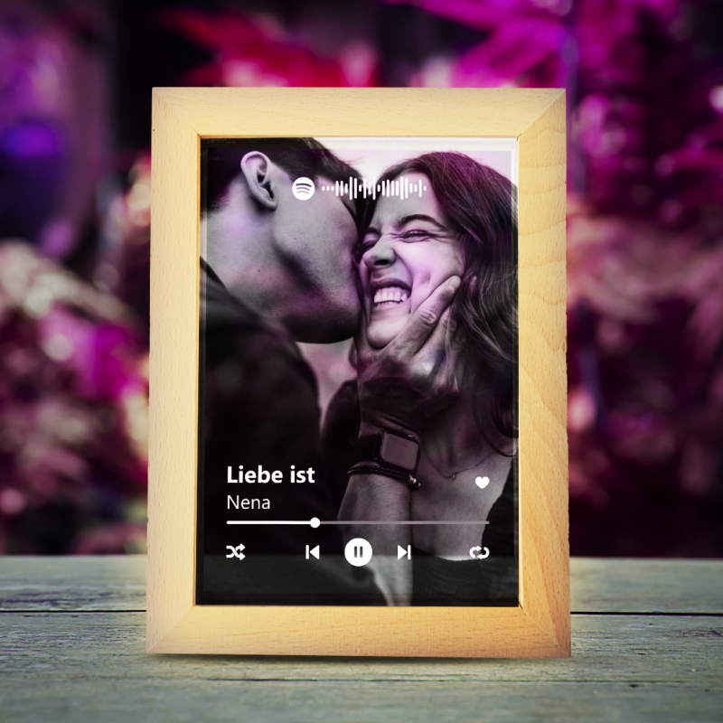 Leuchtender Fotorahmen – Spotify