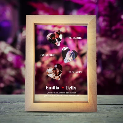 Leuchtender Fotorahmen – Liebe