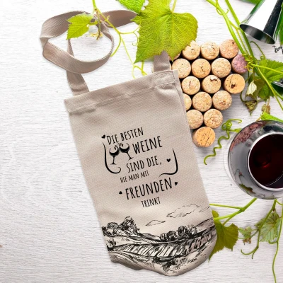 Taschen für Weinflaschen - Freunde