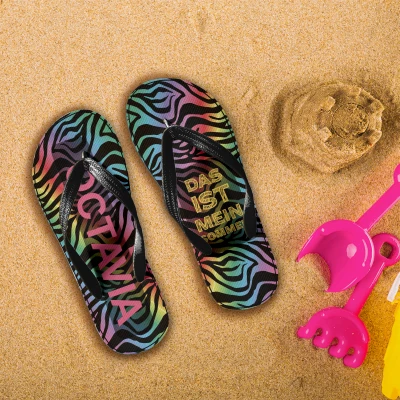 Personalisiert Sommer Flip-Flops - Das ist mein Sommer