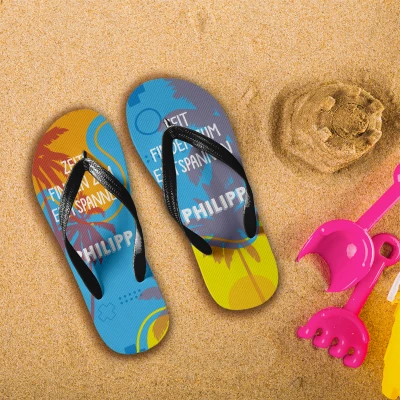 Personalisiert Sommer Flip-Flops - Entspannungszeit