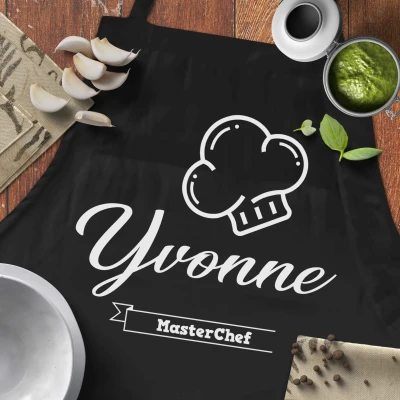 Personalisierte Küchenschürze - Köchin mit Geschick