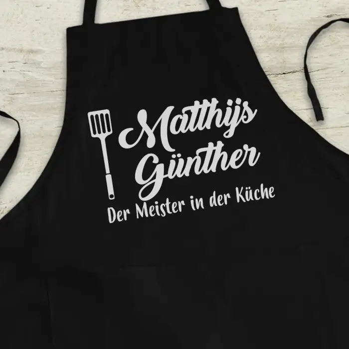 Personalisierte Küchenschürze - Meister