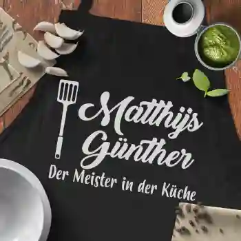 Personalisierte Küchenschürze
