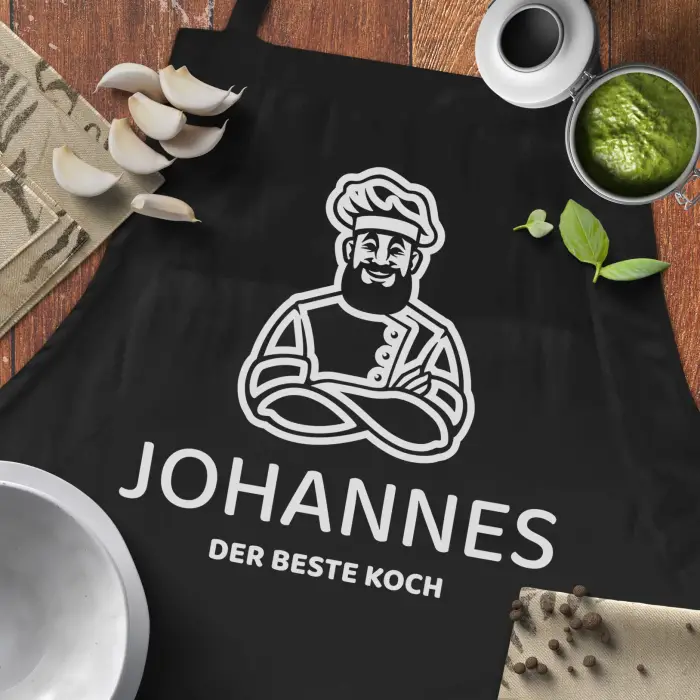 Personalisierte Küchenschürze - Für einen ausgezeichneten Koch
