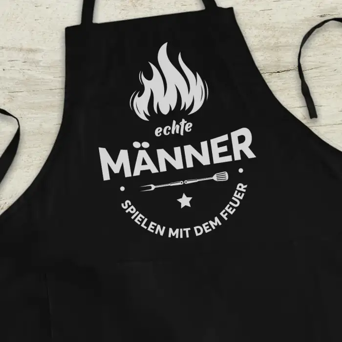 Personalisierte Küchenschürze - Für echte Männer