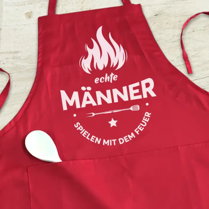 Personalisierte Küchenschürze - Für echte Männer