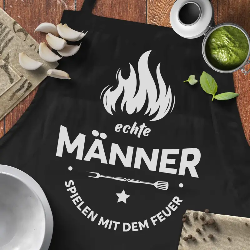 Personalisierte Küchenschürze - Für echte Männer