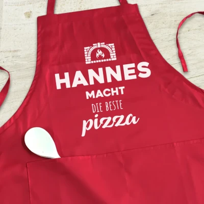 Personalisierte Küchenschürze - Bester Pizzabäcker