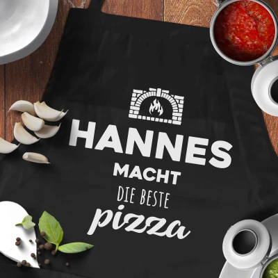 Personalisierte Küchenschürze - Bester Pizzabäcker