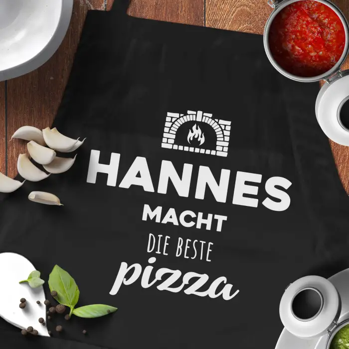 Personalisierte Küchenschürze - Bester Pizzabäcker
