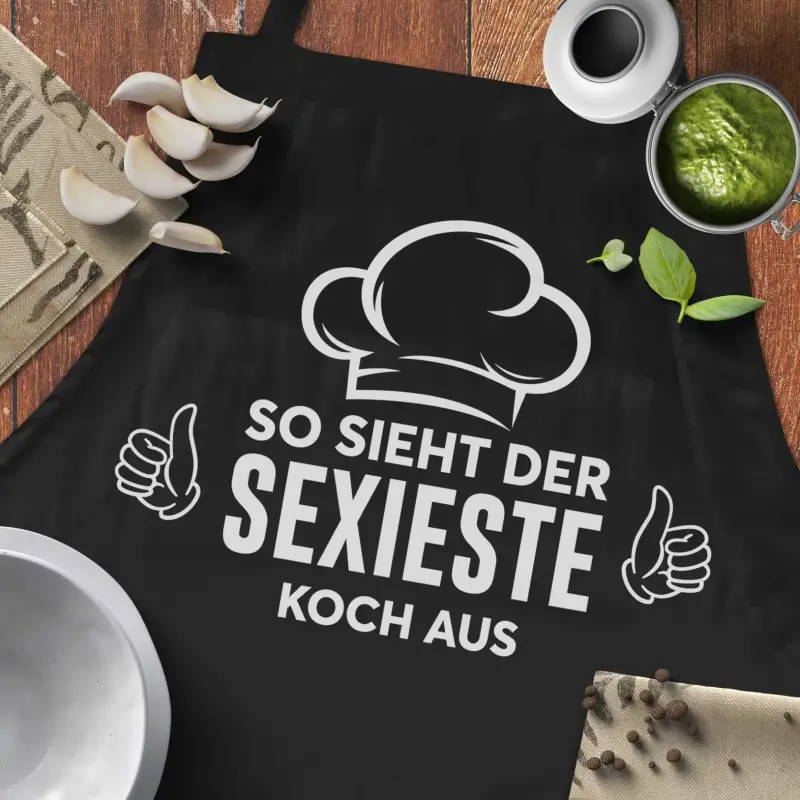 Personalisierte Küchenschürze - Für einen attraktiven Koch