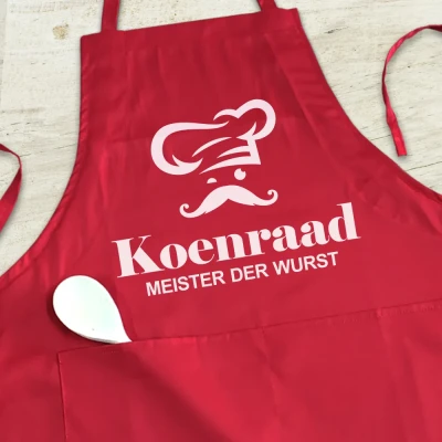 Personalisierte Küchenschürze - Fleischmeister