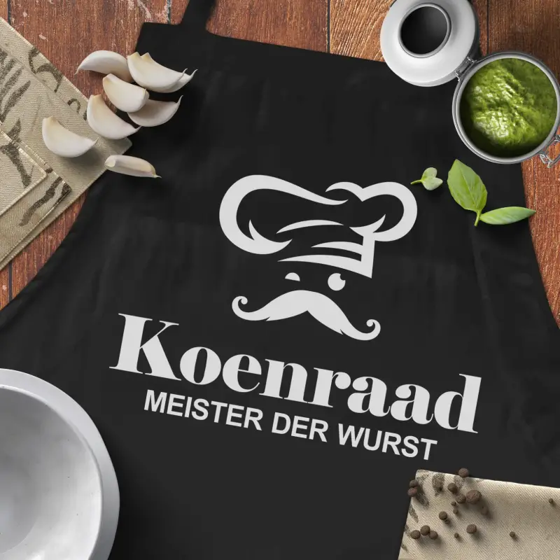 Personalisierte Küchenschürze - Fleischmeister