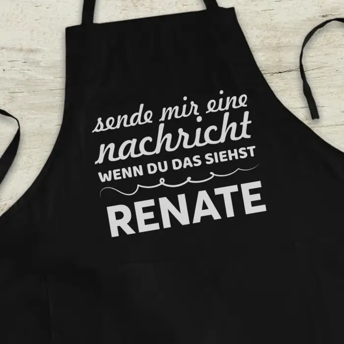 Personalisierte Küchenschürze - Wenn du das siehst, bring mir ein Bier