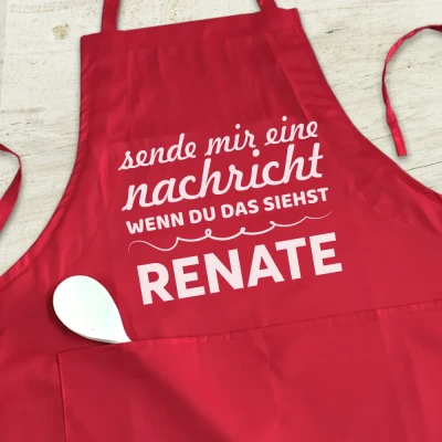 Personalisierte Küchenschürze - Wenn du das siehst, bring mir ein Bier