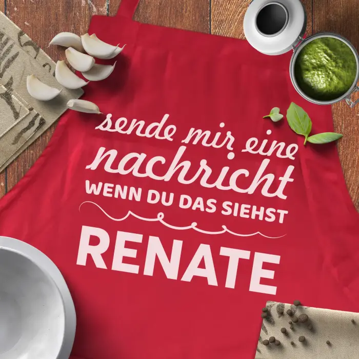 Personalisierte Küchenschürze - Wenn du das siehst, bring mir ein Bier