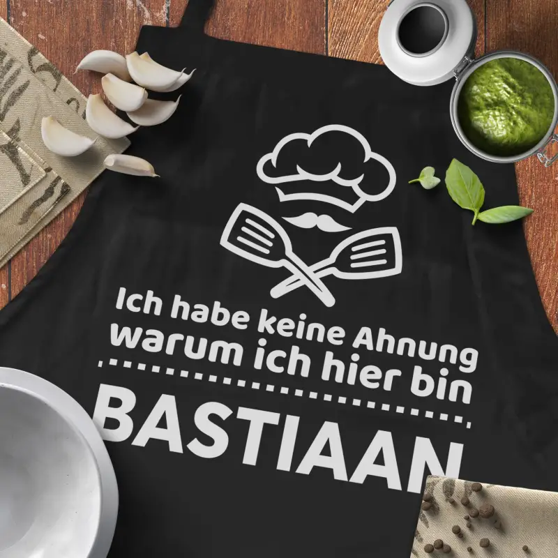 Personalisierte Küchenschürze - Ich habe keine Ahnung, was ich hier tue