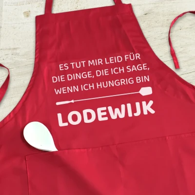 Personalisierte Küchenschürze - Mit Nachricht