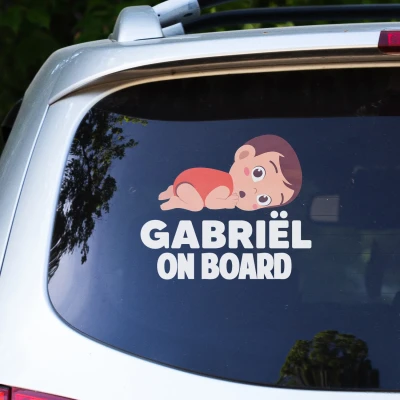 Autoaufkleber - Baby schläft