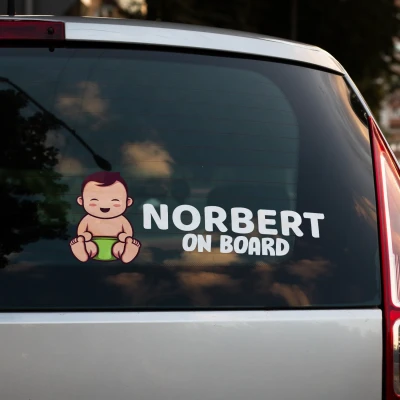 Autoaufkleber - Lachendes Baby