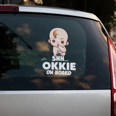 Autoaufkleber - Baby Psst