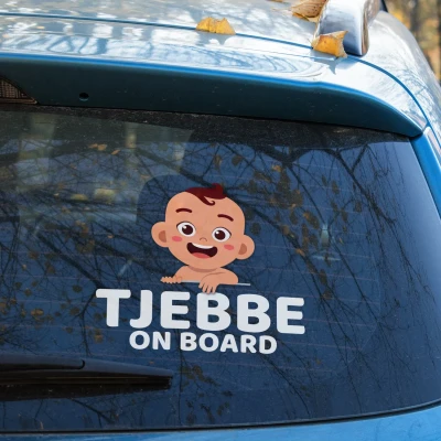 Autoaufkleber - Baby lächelt
