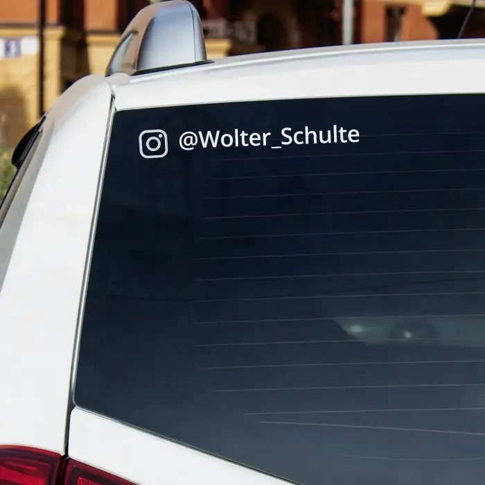 Set aus zwei Instagram-Aufklebern