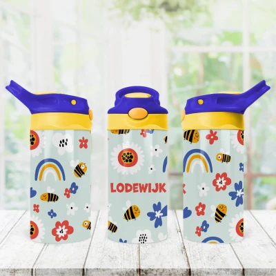Flaschen für Kinder - Bienen und Blumen