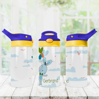 Flaschen für Kinder - Blauer Jungenhase
